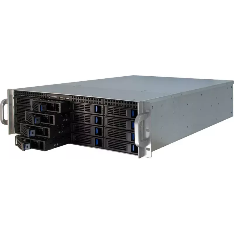 Serverinis korpusas Inter-Tech 3U-3416 Rack Juodas
