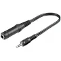 Ausinių adapteris Goobay 3,5 mm kištukas – 6,35 mm lizdas 0,2 m