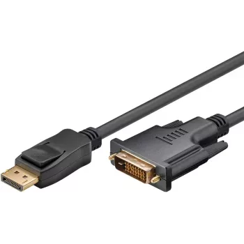 Goobay DisplayPort / DVI-D adapterinis kabelis 1.2 auksuotas 1 m