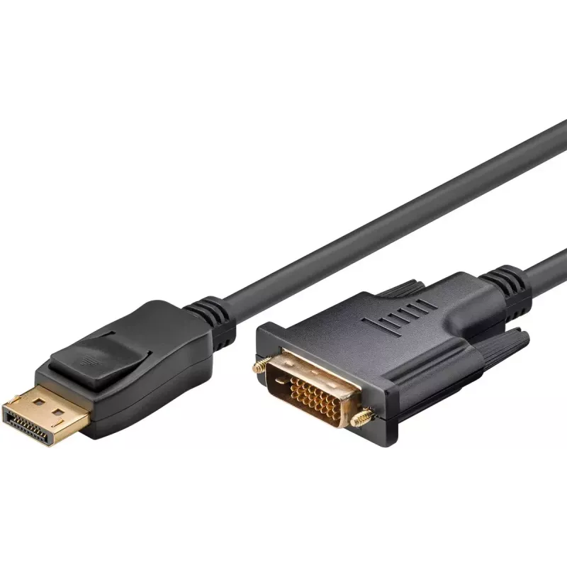 Goobay DisplayPort / DVI-D adapterinis kabelis 1.2 auksuotas 1 m