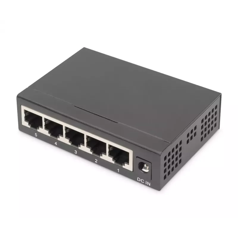 Nevaldomas jungiklis Digitus DN-80202-1 5 prievadų Gigabit
