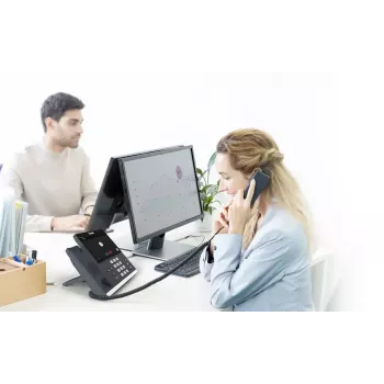 IP telefonas Yealink MP56 Microsoft Teams Edition – 7 colių talpinis jutiklinis ekranas, Android, Gigabit Ethernet, PoE, Bluetooth, laidinis ragelis