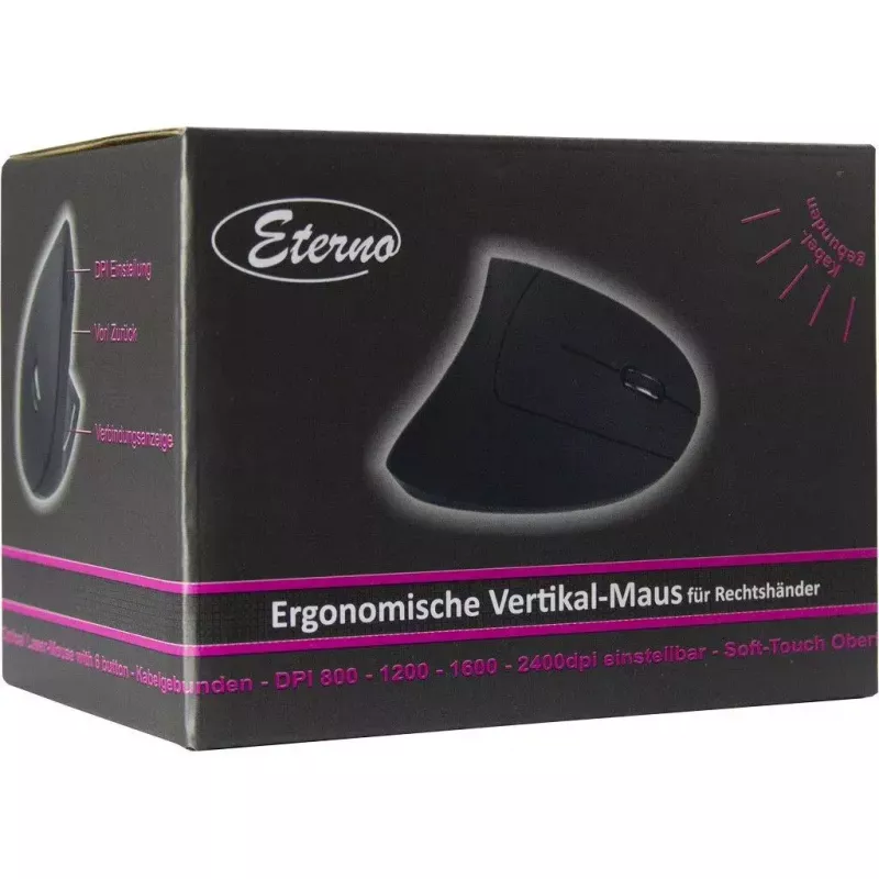 Pelė Inter-Tech KM-206WR USB Type-A Optinė 2400 DPI