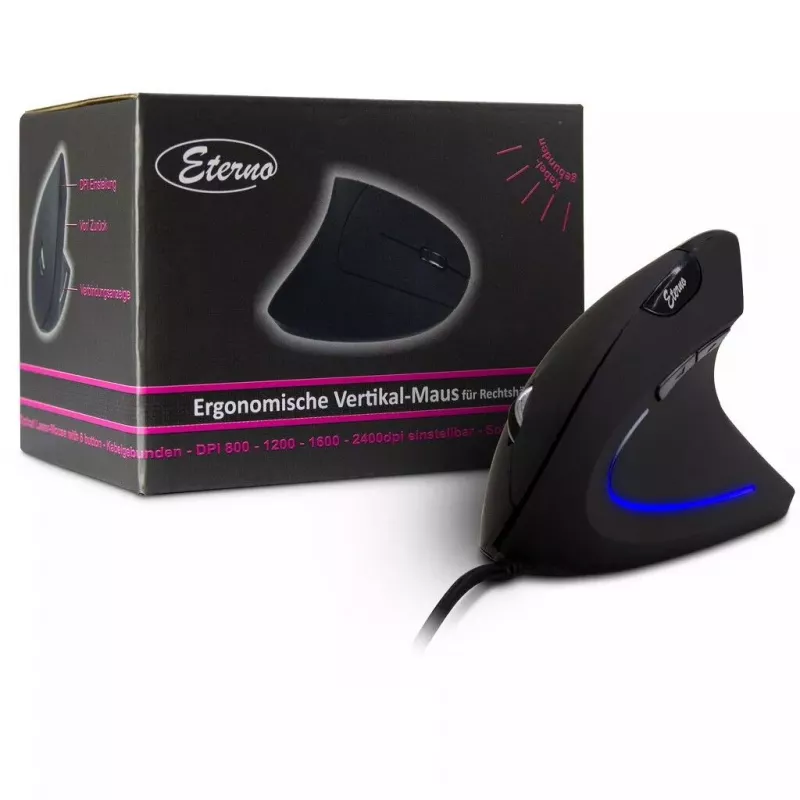 Pelė Inter-Tech KM-206WR USB Type-A Optinė 2400 DPI