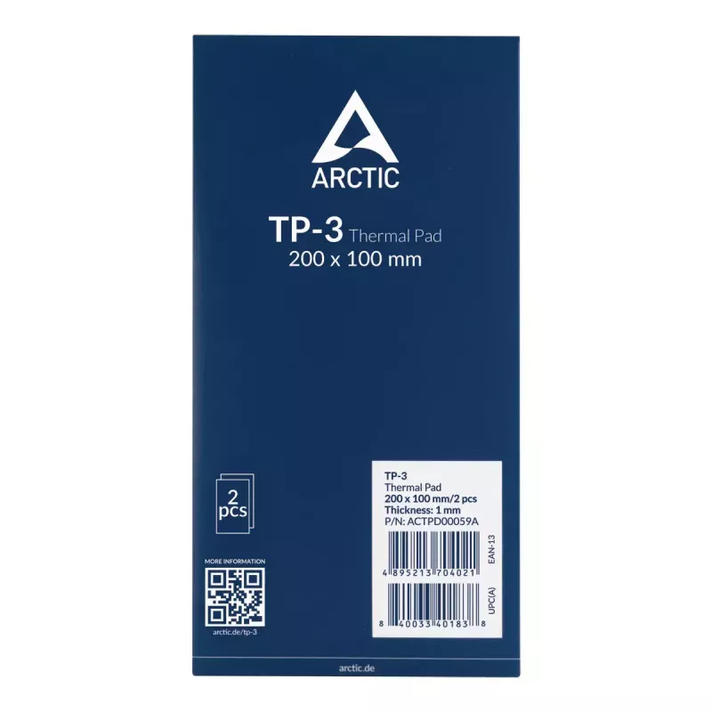 Termo padėklas ARCTIC TP-3 Premium Performance 200x100 mm 1 mm Mėlynas