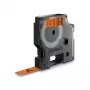 DYMO D1 Durable juosta juodas spaudinys ant oranžinės 12 mm x 3 m