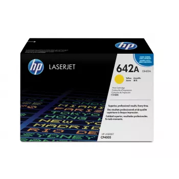 HP 642A geltonas originalus lazerinio spausdintuvo kasetė, 1 vnt.