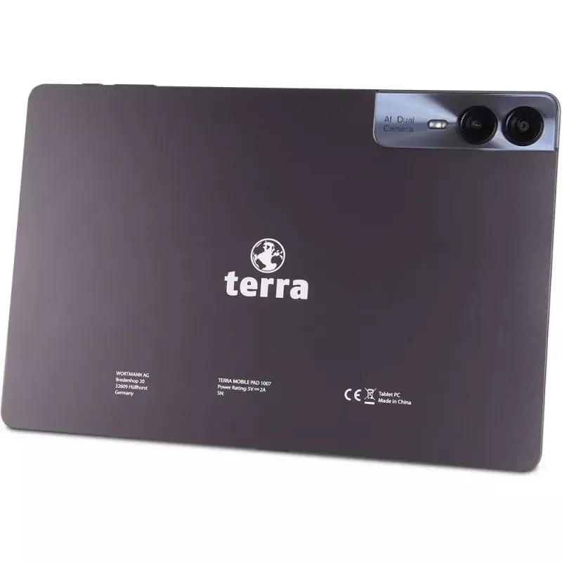 Planšetė TERRA PAD 1007 4G 10,9 col. 256 GB 8 GB RAM Android 14 Pilka