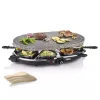 Princess 162720 Raclette 8 ovalinis akmeninis grilio stalas 1200W 8 keptuvėlėms