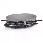 Princess 162720 Raclette 8 ovalinis akmeninis grilio stalas 1200W 8 keptuvėlėms