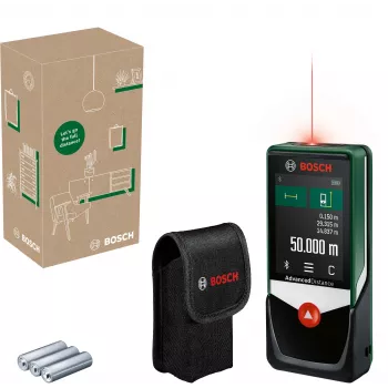 Bosch AdvancedlDistance 50C lazerinis nuotolio matuoklis spalvotu ekranu 50 m