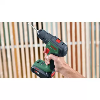 Bosch UniversalImpact 18V-60 belaidis gręžtuvas-suktuvas su 2 greičiais, 60 Nm, 1900 RPM, be rakto griebtuvas, 1,3 kg, juoda-žalia
