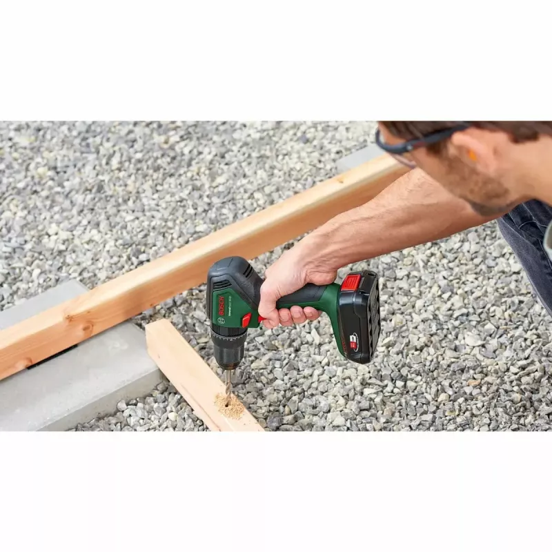 Bosch UniversalImpact 18V-60 belaidis gręžtuvas-suktuvas su 2 greičiais, 60 Nm, 1900 RPM, be rakto griebtuvas, 1,3 kg, juoda-žalia