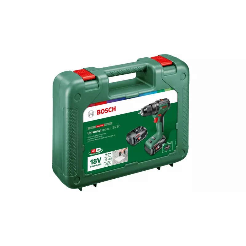 Pistolinė rankena gręžtuvas Bosch Universal Impact 18V-60, 1900 aps./min., 1,3 kg