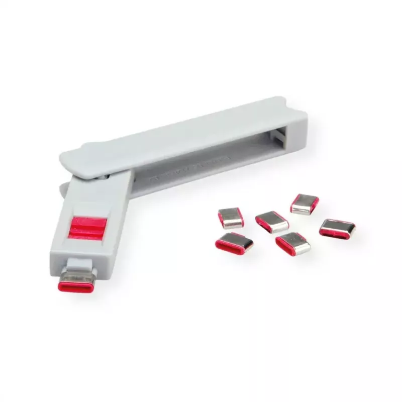 USB Type-C prievado blokavimo raktas ROLINE 11.02.8333 pilkas 1 vnt.