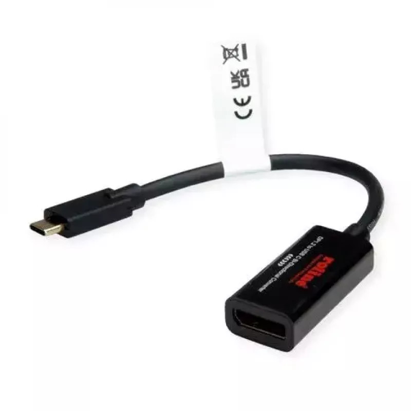 USB grafikos adapteris ROLINE 11.04.5957-10 3840 x 2160 pikselių Juoda