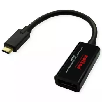 USB grafikos adapteris ROLINE 11.04.5957-10 3840 x 2160 pikselių Juoda