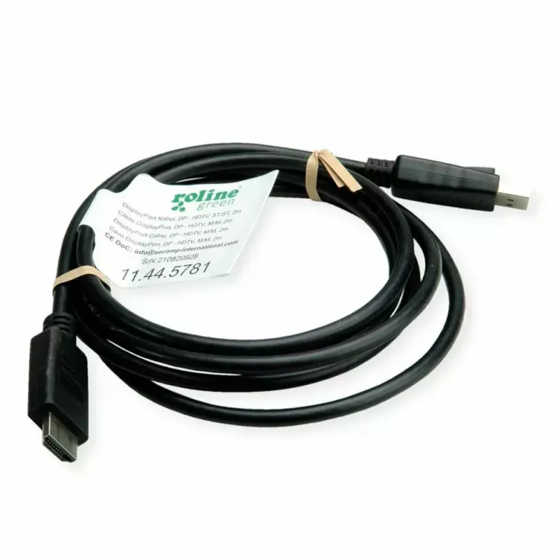 DisplayPort–HDTV laidas ROLINE 11.44.5782-10 3 m juodas