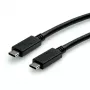 USB C laidas ROLINE GREEN 11.44.9056 USB 3.2 Gen 2 1 m juodas