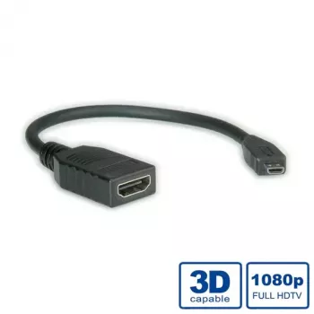 HDMI High Speed kabelis + Ethernet VALUE 0.15 m