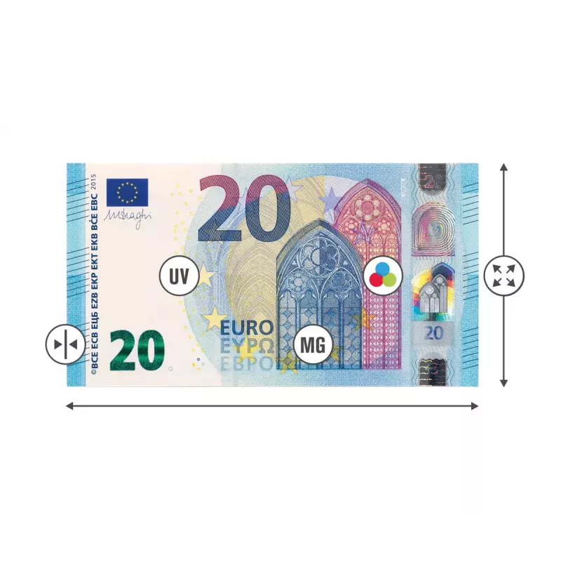 Banknotų skaičiavimo mašina Safescan 2265 G2 balta AC 220-240V LCD
