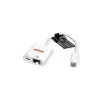 Lyties keitiklis ROLINE 12.02.1100 USB 3.2 Gen 2 Type C – RJ-45 baltas