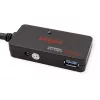 ROLINE USB 3.2 Gen 1 4 prievadų USB šakotuvas su kartotuvu 10 m juodas