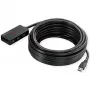 ROLINE USB 3.2 Gen 1 4 prievadų USB šakotuvas su kartotuvu 10 m juodas