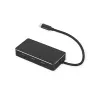 VALUE 12.99.1031 vaizdo kabelio adapteris USB Type-C 3 x HDMI, 0,19 m, juodas