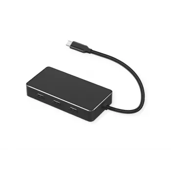 VALUE 12.99.1031 vaizdo kabelio adapteris USB Type-C 3 x HDMI, 0,19 m, juodas