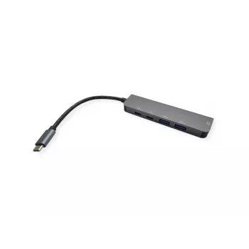 VALUE 12.99.1137 USB-C dokų stotelė nešiojamam kompiuteriui, juoda/pilka
