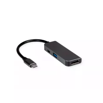 VALUE 12.99.1141 USB 3.2 Gen 1 Type-C dokas nešiojamam kompiuteriui, juodas, 3840x2160 60Hz