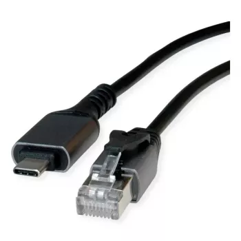 Tinklo kabelis VALUE 12.99.1169-10 RJ-45 USB Type C 5 m juodas