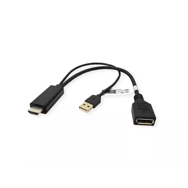 VALUE 12.99.3146 HDMI–DisplayPort adapteris 0,3 m juodas