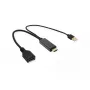VALUE 12.99.3146 HDMI–DisplayPort adapteris 0,3 m juodas