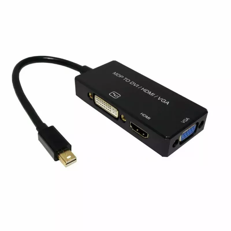 VALUE 12.99.3154 Mini DisplayPort į HDMI/VGA adapteris 0,1 m juodas