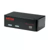 KVM jungiklis ROLINE 1 vartotojas 2 kompiuteriams DisplayPort su USB šakotuvu