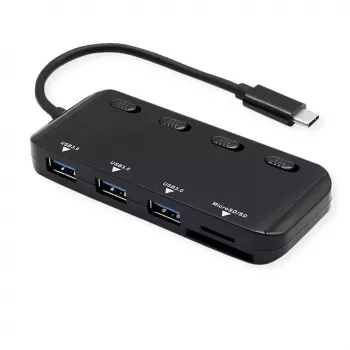 USB-C stotelė nešiojamam kompiuteriui ROLINE 14.02.5059 USB 3.2 Gen 1 juoda
