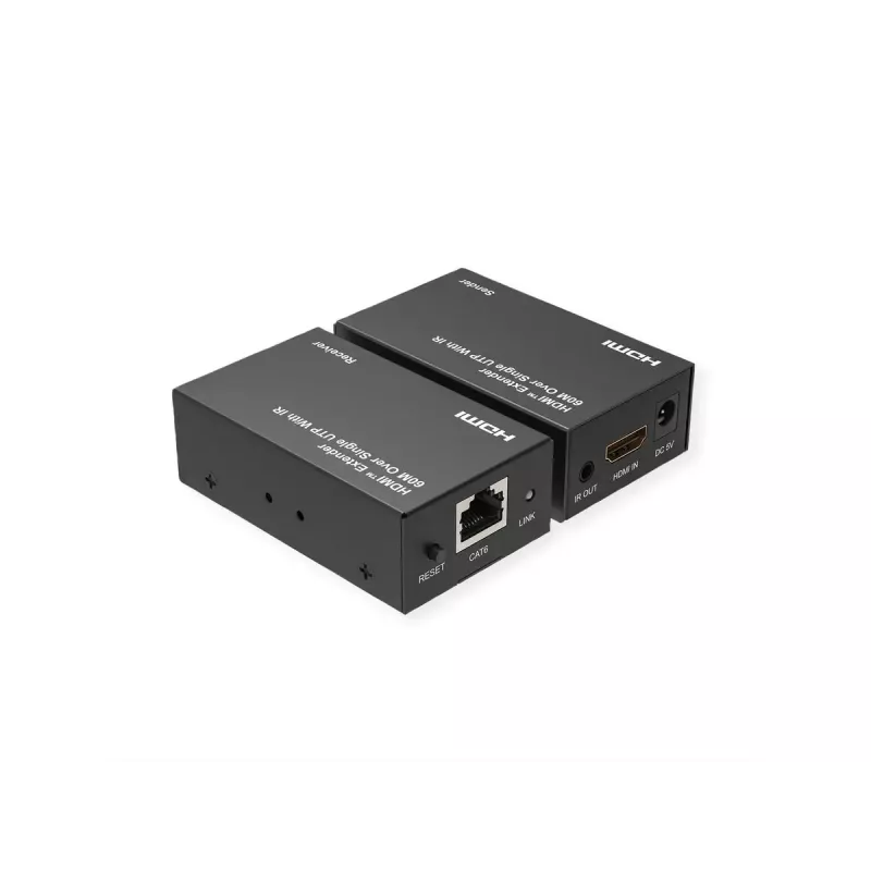 VALUE 14.99.3569 AV prailgintuvas (siųstuvas ir imtuvas) – HDMI signalo perdavimas per Cat6 iki 60 m, 1920×1200