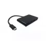 USB-C sąsajos šakotuvas VALUE 14.99.5041 – USB 3.2 Gen 1 Type-C/Type-A, 1000 Mbit/s, aliuminis, juodas, 76×46×12,2 mm