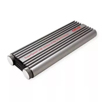 Išorinis SSD dėklas ROLINE 16.01.4147 M.2 Aliuminis Juodas 20 Gbit/s