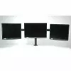 VALUE Triple LCD Arm Desk Clamp juodas – trijų monitorių laikiklis su spaustuku, reguliuojamas