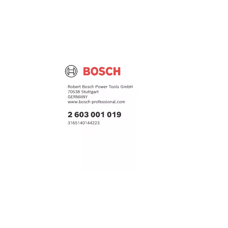 Bosch 2 603 001 019 grąžtas 1 vnt.