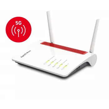 FRITZ!Box 6850 5G belaidis maršrutizatorius, Gigabit Ethernet, dviejų juostų (2,4 GHz / 5 GHz), baltas