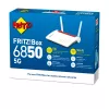 FRITZ!Box 6850 5G belaidis maršrutizatorius, Gigabit Ethernet, dviejų juostų (2,4 GHz / 5 GHz), baltas