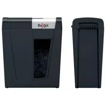 Rexel Secure MC4 popieriaus smulkintuvas, mikro pjūvis, 60 dB, juoda, sidabrinė