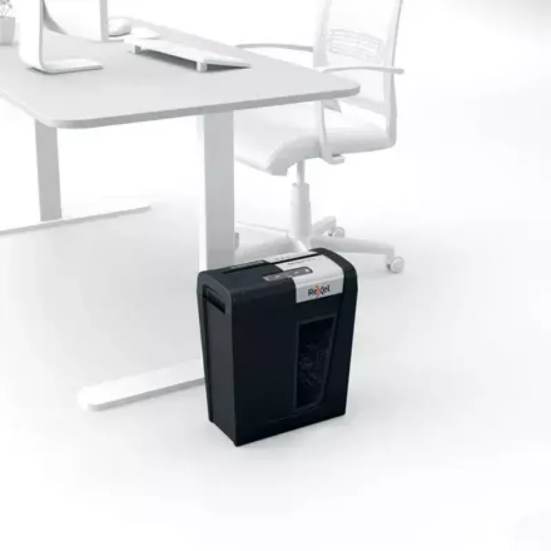 Rexel Secure MC4 popieriaus smulkintuvas, mikro pjūvis, 60 dB, juoda, sidabrinė