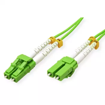 ROLINE InfiniBand/skaitmeninis šviesolaidinis kabelis 15 m 2x LC Žalia OM5