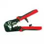 VALUE 25.99.8794 kabelių užspaudimo replės, 190 mm, 347 g, juoda/raudona