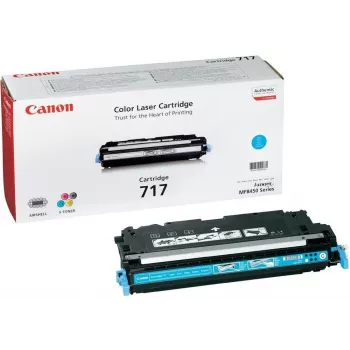 Canon 717 tonerių kasetė 1 vnt. Originali Ciano spalva